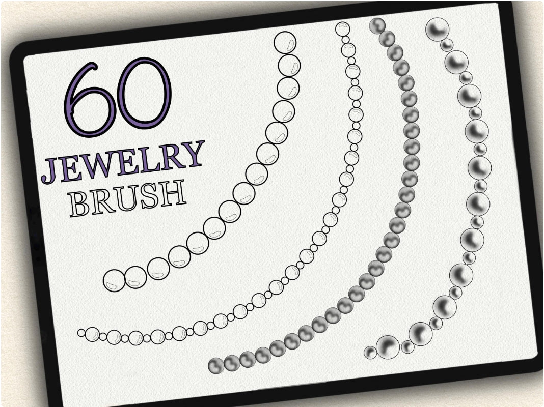 60 Jewerly Tattoo Brushes for Procreate | Collection 2022