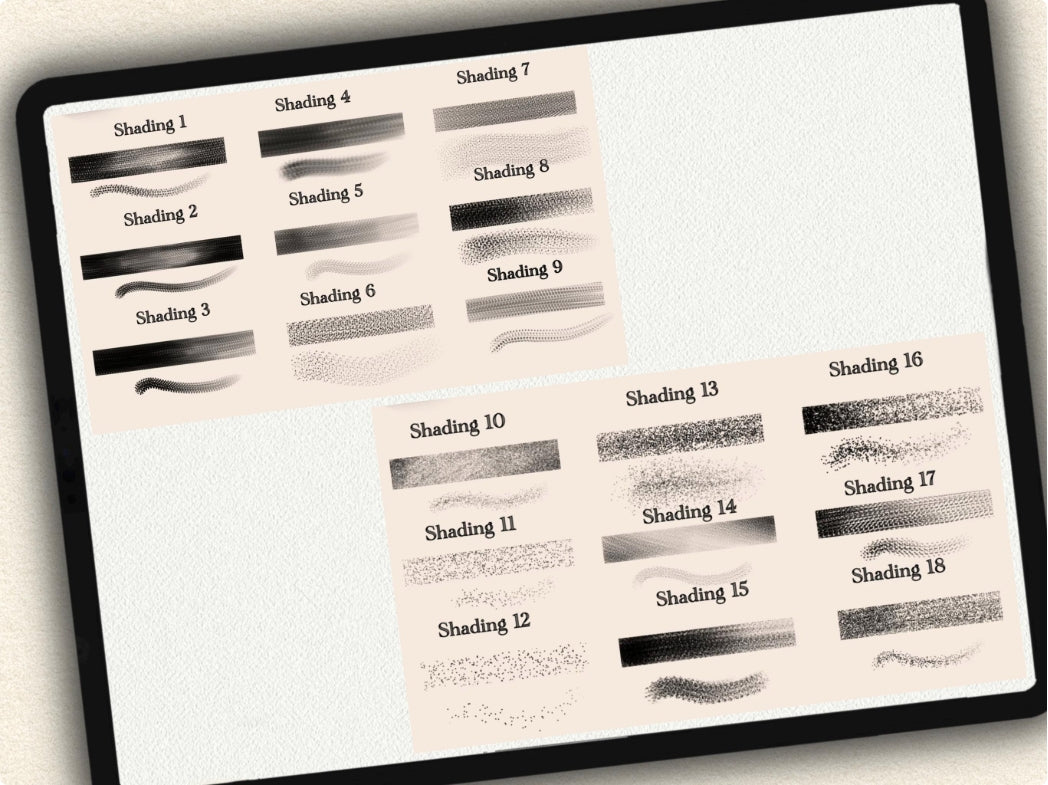 24 Tattoo Shading Brushes for Procreate | Collection 2023