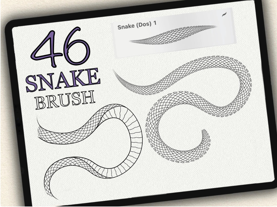 46 Snake Tattoo Brushes for Procreate | Collection 2022