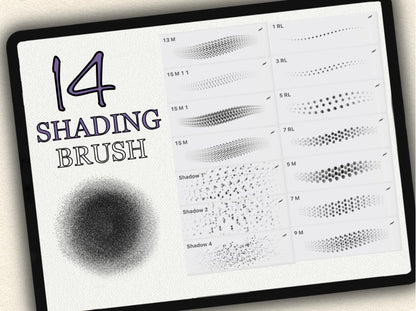 14 Tattoo Shading Brushes for Procreate | Collection 2022
