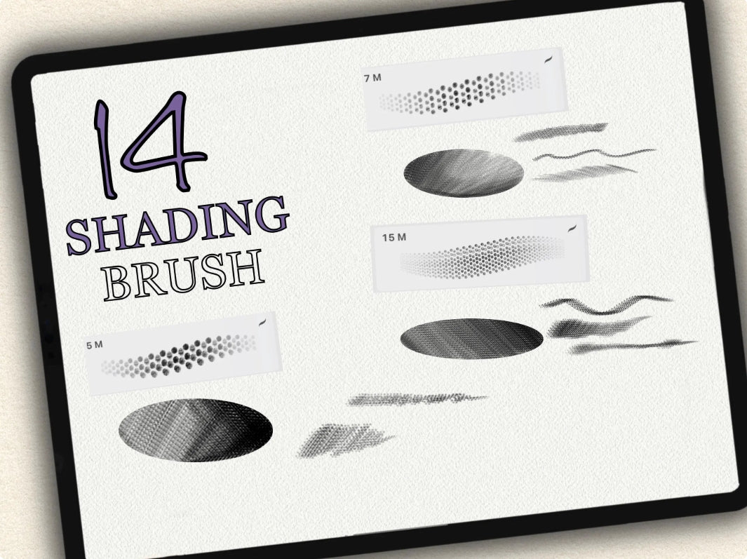 14 Tattoo Shading Brushes for Procreate | Collection 2022