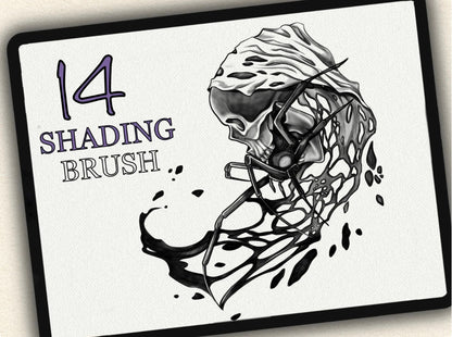 14 Tattoo Shading Brushes for Procreate | Collection 2022
