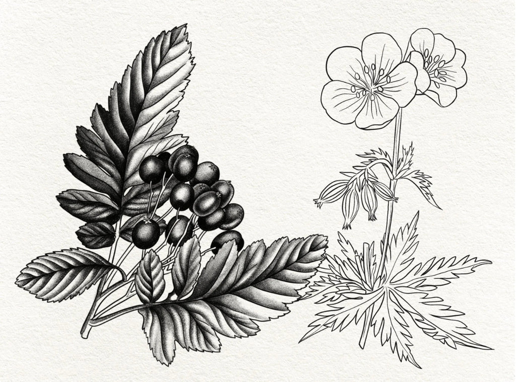 40 Botanical Tattoo Stamps |2022 Collection