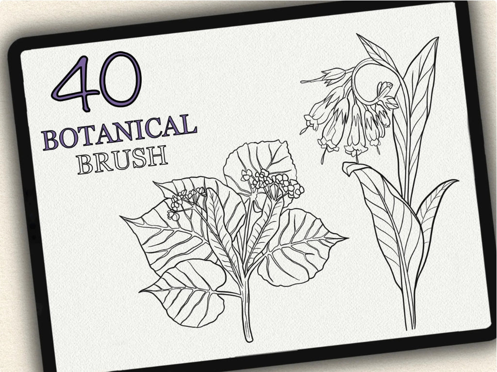 40 Botanical Tattoo Stamps |2022 Collection
