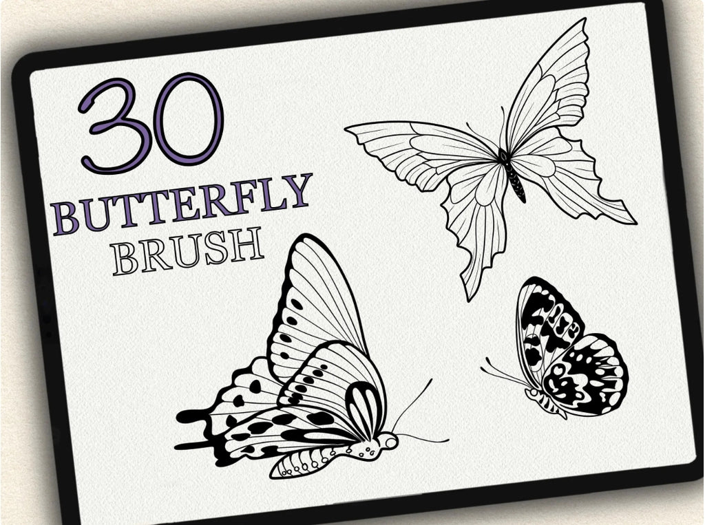 30 Butterfly Tattoo Stamps |2022 Collection
