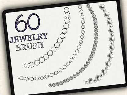 60 Jewerly Tattoo Brushes for Procreate | Collection 2022