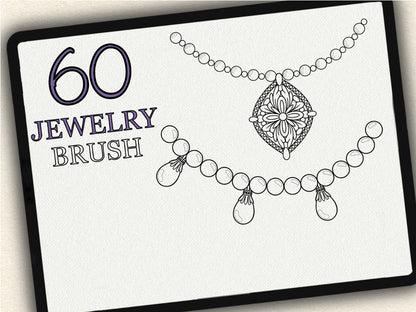 60 Jewerly Tattoo Brushes for Procreate | Collection 2022