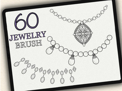 60 Jewerly Tattoo Brushes for Procreate | Collection 2022