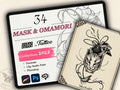 34 Mask & Omamori Tattoo Stamps |2023 Collection