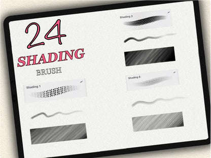 24 Tattoo Shading Brushes for Procreate | Collection 2023