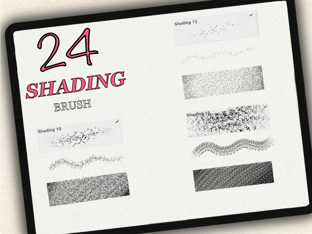 24 Tattoo Shading Brushes for Procreate | Collection 2023