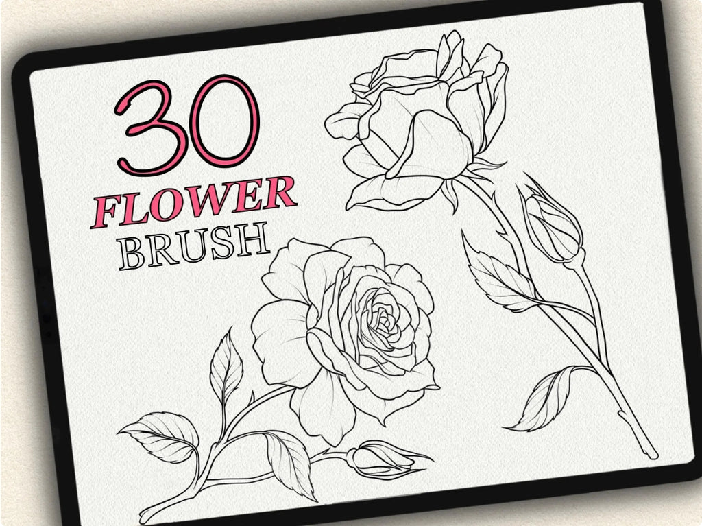 30 Flower Tattoo Stamps |2023 Collection