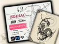 42 Zodiac (part 2) Tattoo Stamps |2023 Collection