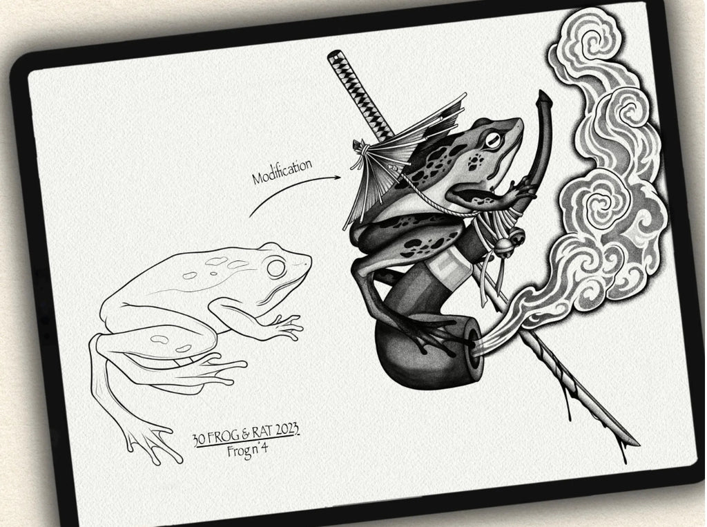 30 Frog & Rat Tattoo Stamps |2023 Collection