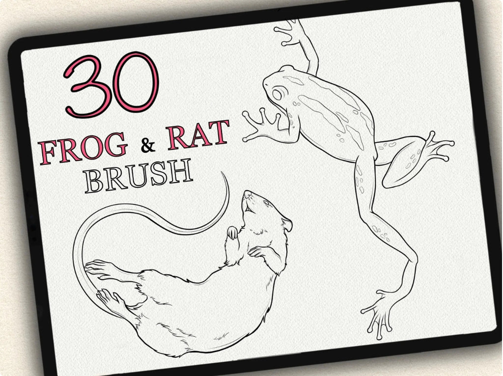 30 Frog & Rat Tattoo Stamps |2023 Collection