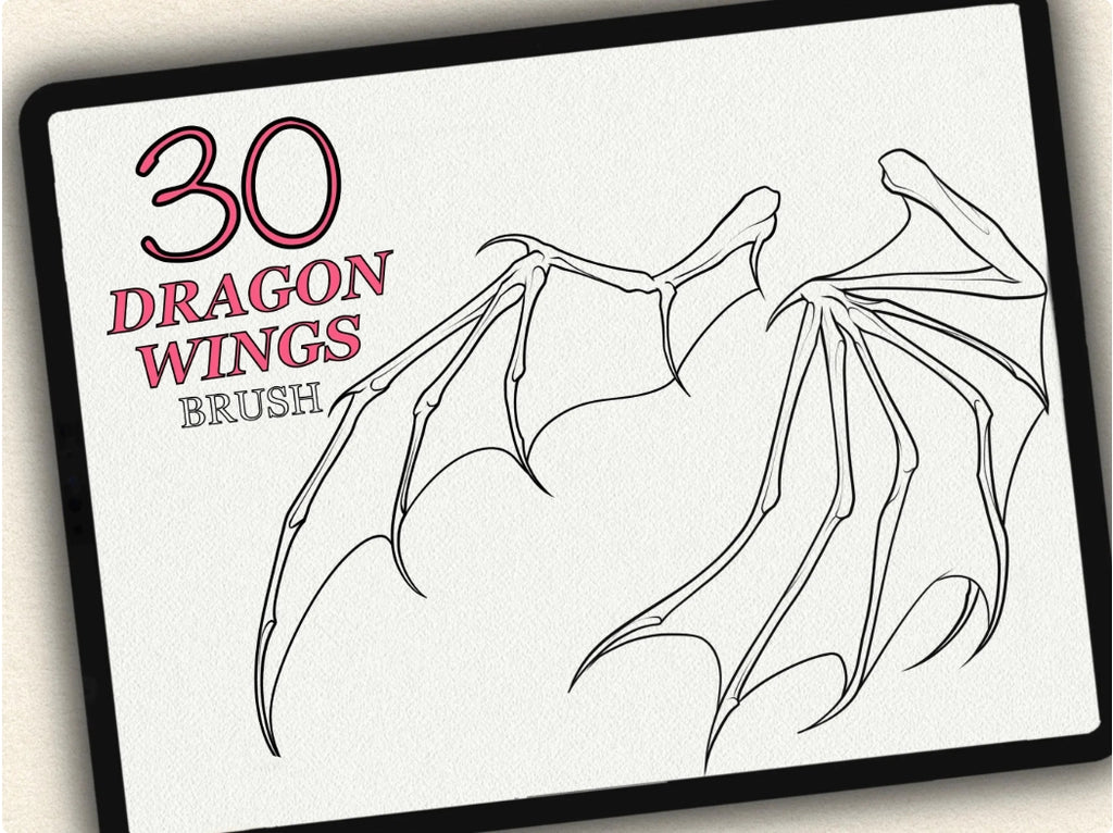 30 Dragons Wings Tattoo Stamps |2023 Collection