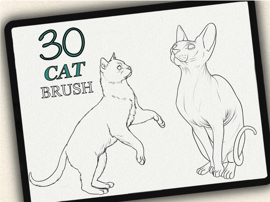 30 Cat Tattoo Stamps |2024 Collection