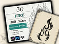 30 Fire Tattoo Stamps |2024 Collection