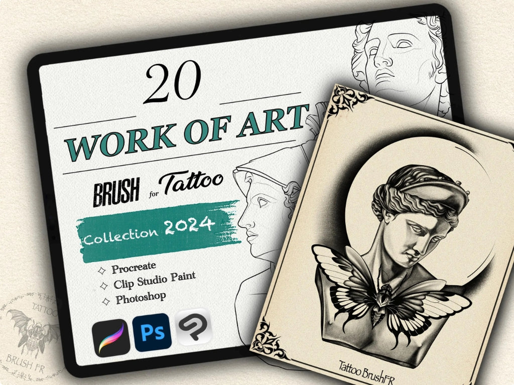 20 Work of Art Tattoo Stamps |2024 Collection