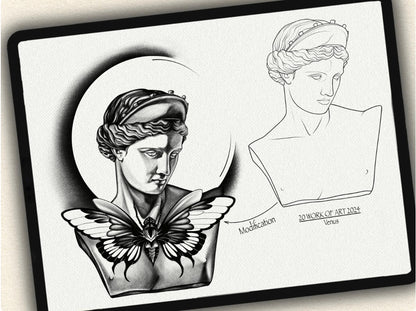 20 Work of Art  Tattoo Brushes – Stamp Set for Procreate, Photoshop & CSP | Collection 2024