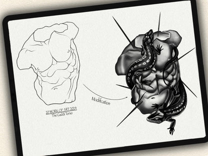 20 Work of Art  Tattoo Brushes – Stamp Set for Procreate, Photoshop & CSP | Collection 2024