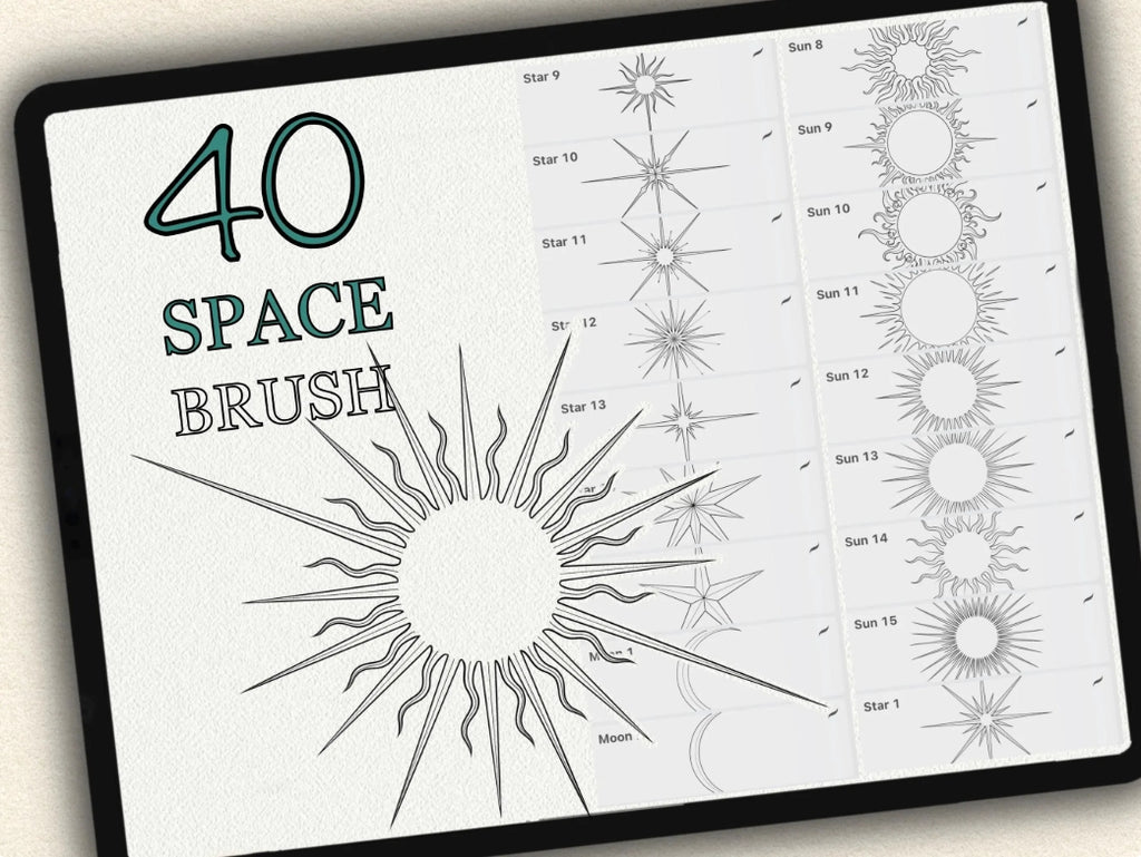 40 Space Tattoo Stamps |2024 Collection