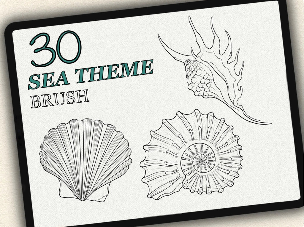 30 Sea Theme Tattoo Stamps |2024 Collection