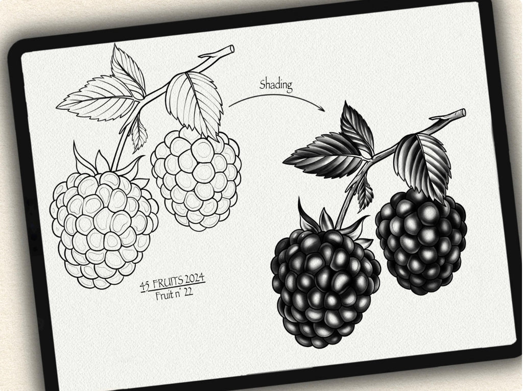 45 Fruits Tattoo Stamps |2024 Collection