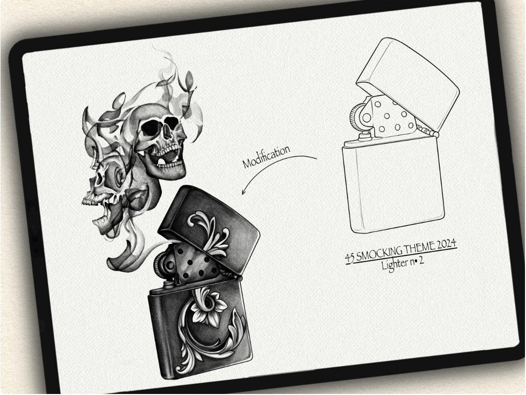 45 Smocking Theme Tattoo Stamps |2024 Collection