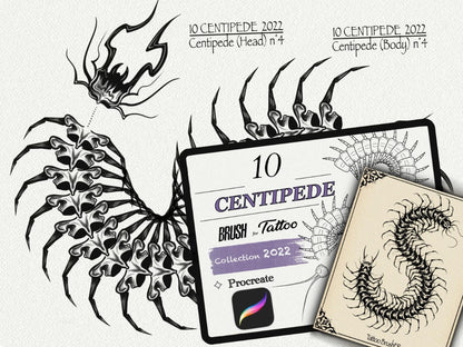 1057 Tattoo Brushes – Stamp Set for Procreate | Collection 2022