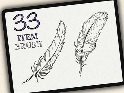 33 Item Tattoo Brushes – Stamp Set for Procreate, Photoshop & CSP | Collection 2022