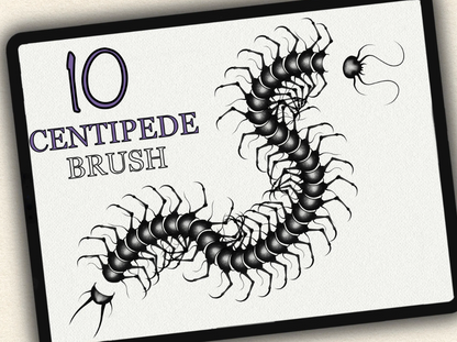 10 Centipede Tattoo Brushes for Procreate | Collection 2022