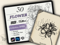 30 Flower Tattoo Stamps |2022 Collection