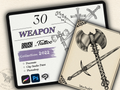 30 Weapon Tattoo Stamps |2022 Collection