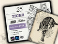 25 Tiger Tattoo Stamps |2022 Collection