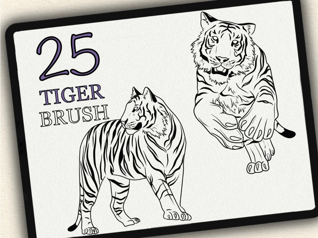 25 Tiger Tattoo Stamps |2022 Collection