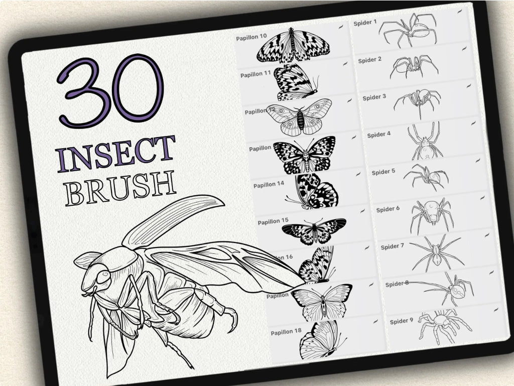 30 Insect Tattoo Stamps |2022 Collection