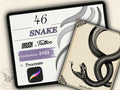 46 Snake Drawing Brushes |2022 Collection