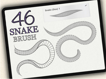 46 Snake Tattoo Brushes for Procreate | Collection 2022