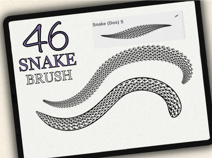 46 Snake Tattoo Brushes for Procreate | Collection 2022