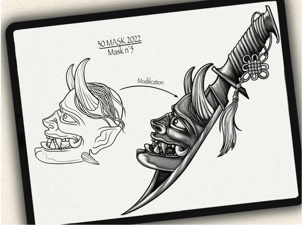 30 Mask Tattoo Stamps |2022 Collection
