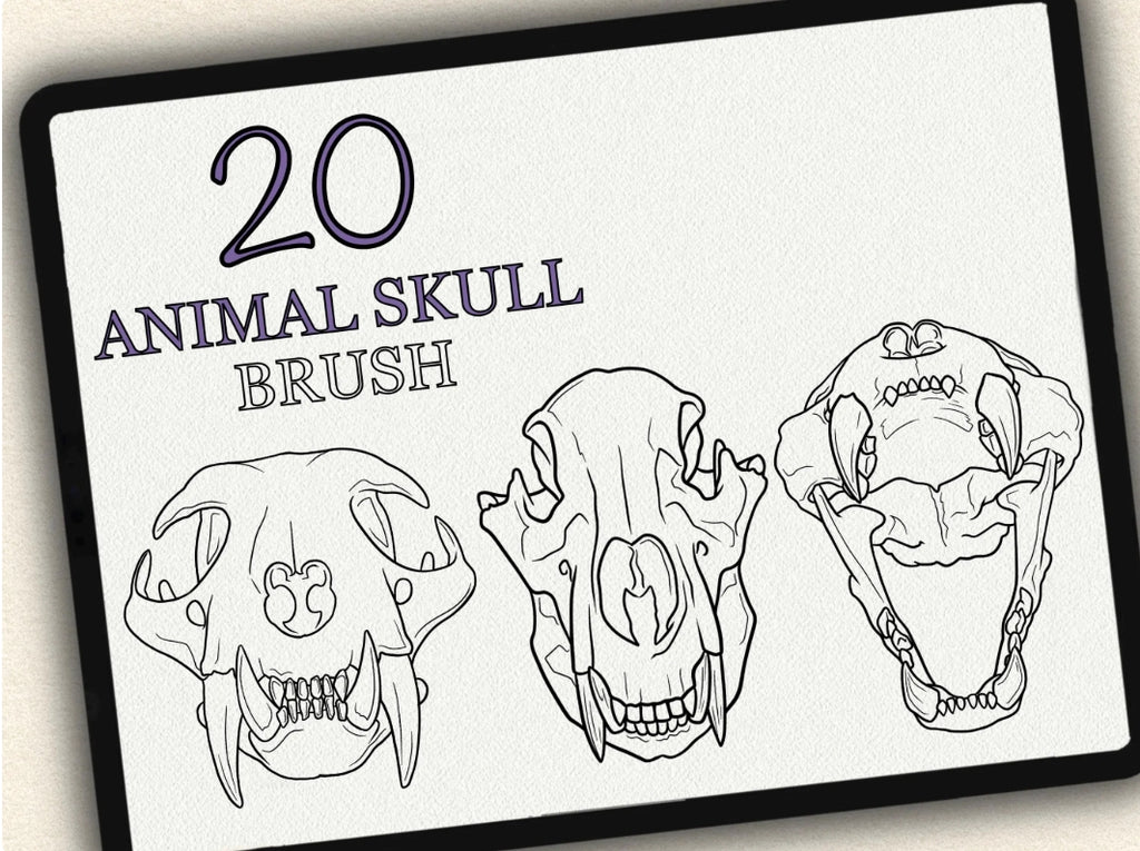 20 Animal Skull Tattoo Stamps |2022 Collection