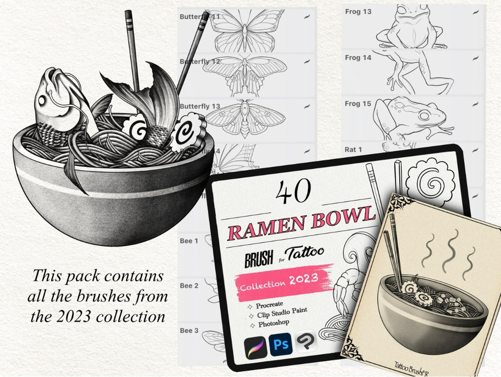 650 Tattoo Brushes - Complete 2023 Collection