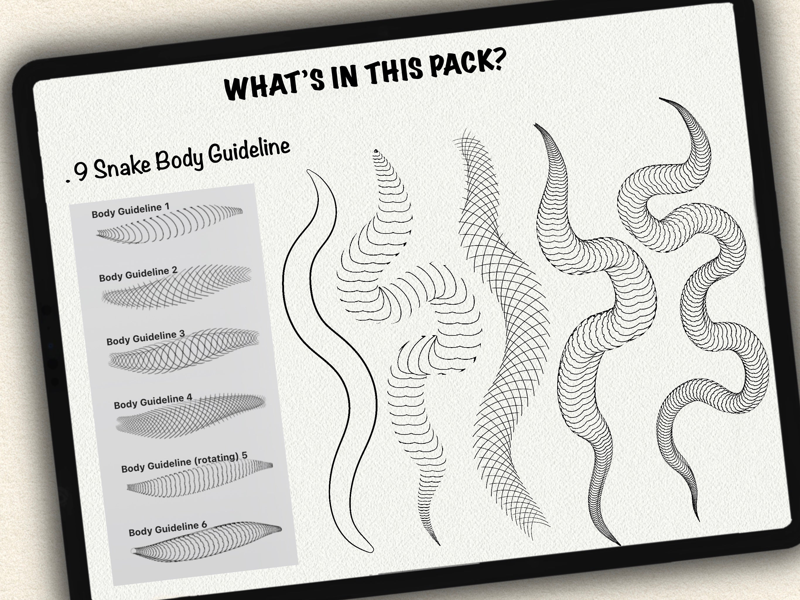 62 Snake Drawing Brushes |2025 Collection