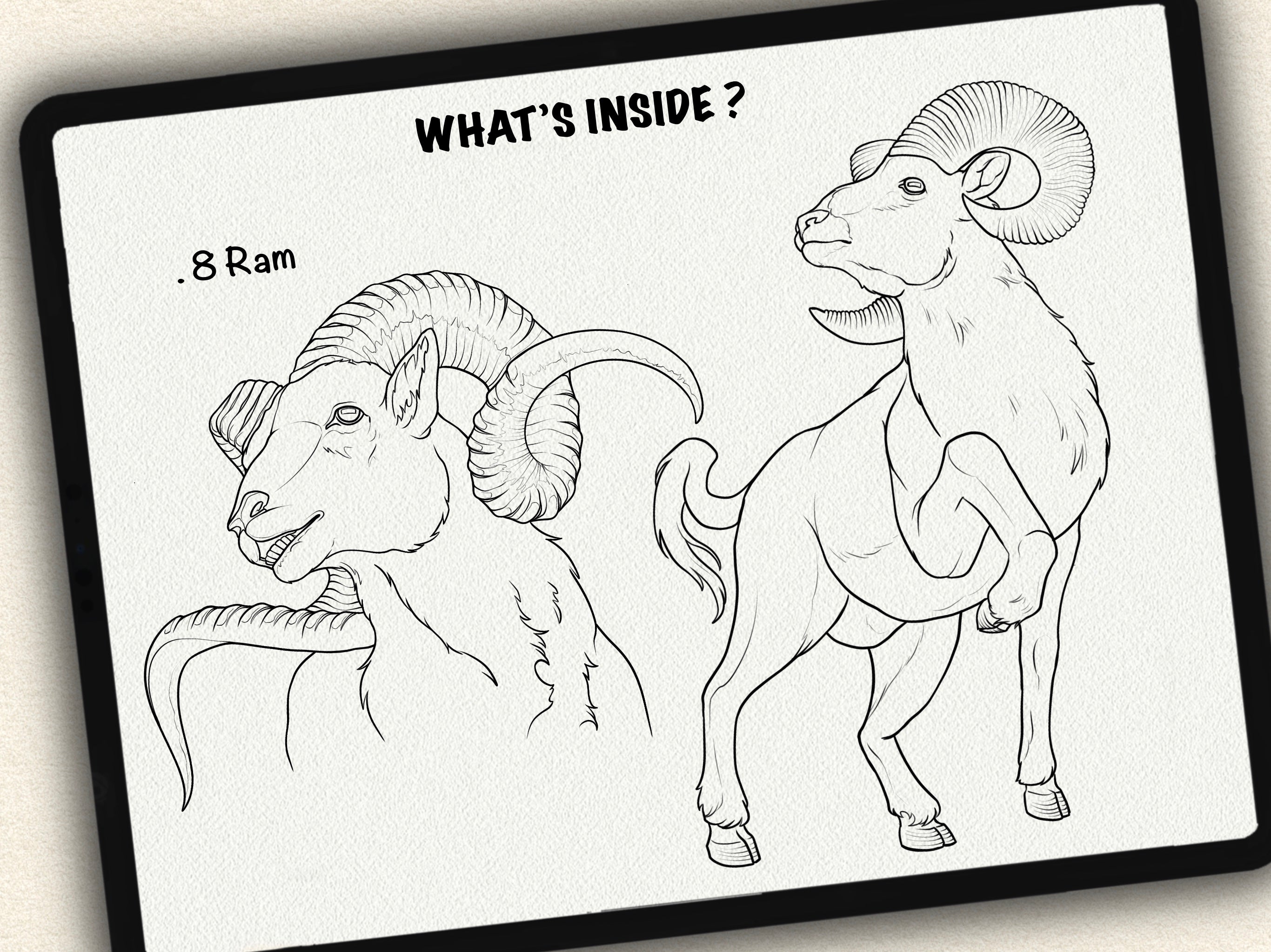 30 Ibex & Ram Tattoo Stamps |2025 Collection