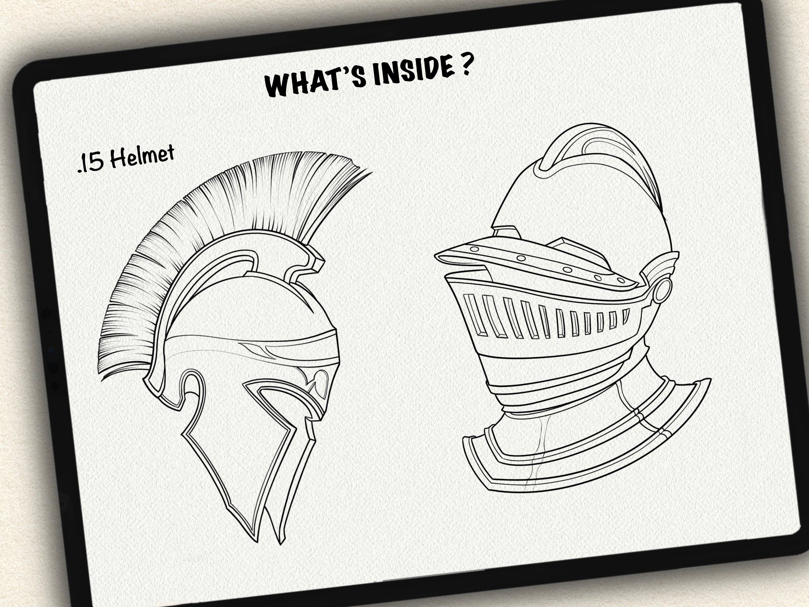30 Helmet & Gauntlet Tattoo Stamps |2025 Collection