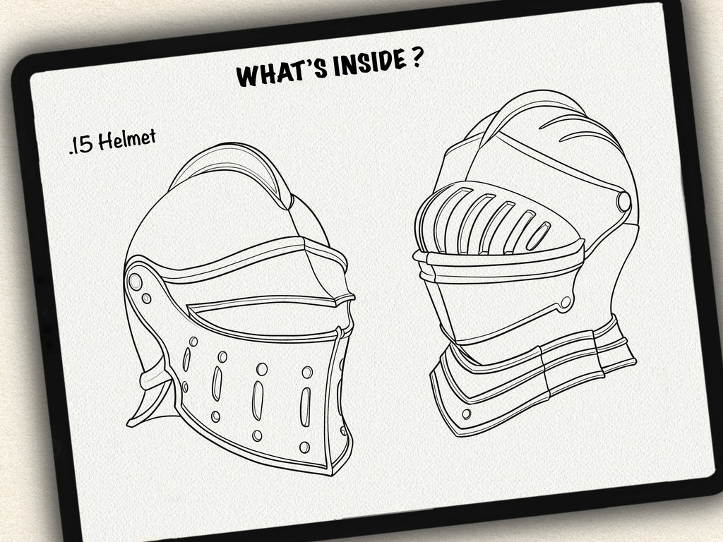 30 Helmet & Gauntlet Tattoo Stamps |2025 Collection