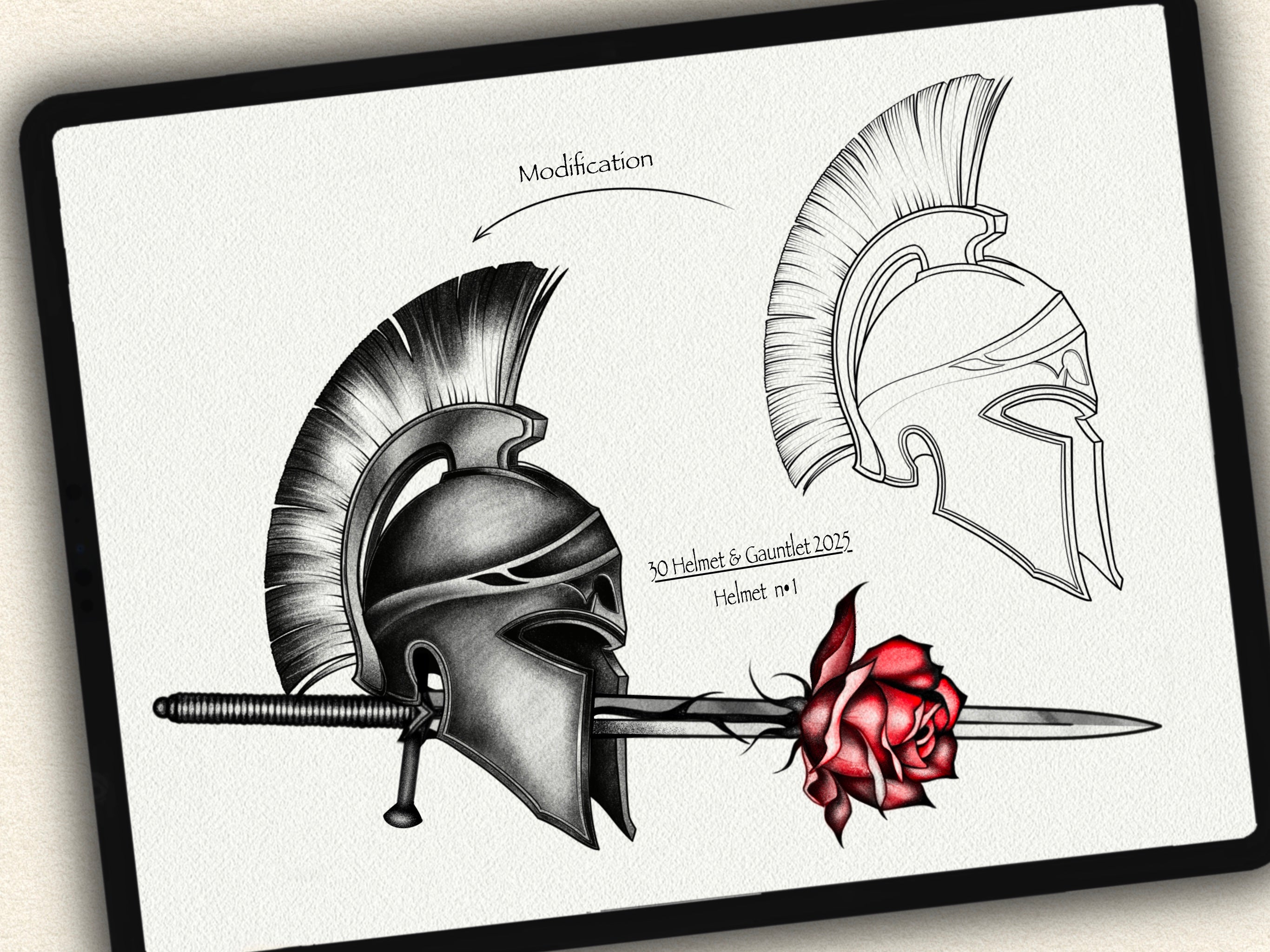 30 Helmet & Gauntlet Tattoo Stamps |2025 Collection