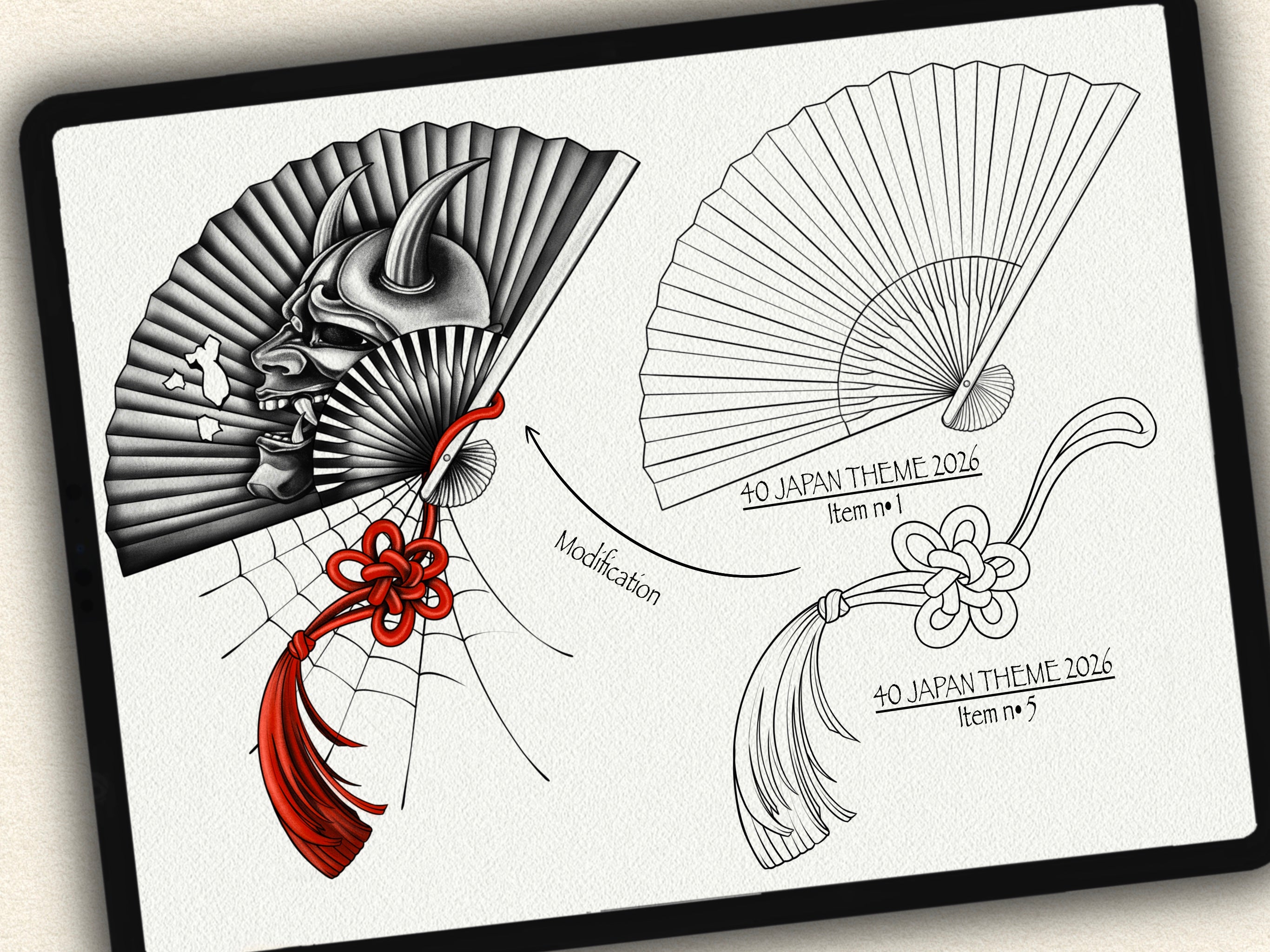 40 Japan-Themed Tattoo Stamps |2026 Collection
