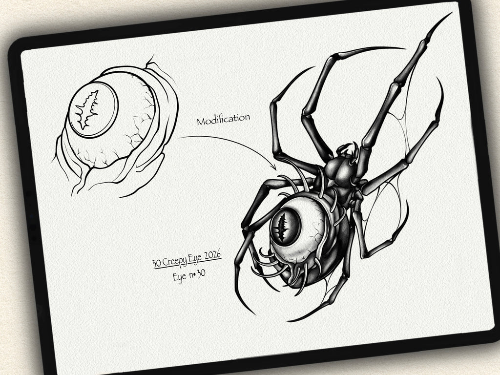 30 Creepy Eyes Tattoo Stamps |2026 Collection